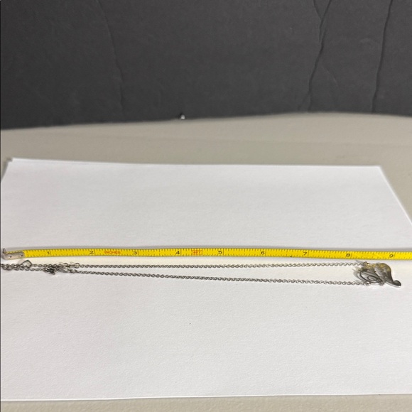 Dior RARE HAWAII HEART ADJUSTABLE reversible Silver Script Necklace - Picture 12 of 12